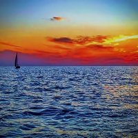 ОДИНОКАЯ ЯХТА :: Анатолий Малобродский ОДИНОКАЯ ЯХТА :: Анатолий Малобродский