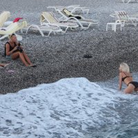 Вечернее купание в море :: Gen Vel Вечернее купание в море :: Gen Vel