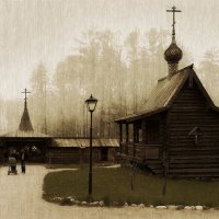 На подворье Церкви Покрова Пресвятой Богородицы, в усадьбе Богословка. 2017 г. :: Станислав Лебединский