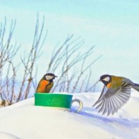 Кавалер с бородой приглашает ...  даму с веером ...  ) ) :: Елена Хайдукова  ( Elena Fly )