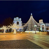 Новогодний пейзаж на площади Победы. :: Валерия Комова
