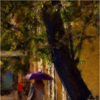 «Девушка под зонтом» не ИИ :: Станислав Лебединский