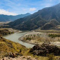 Место слияния Чуи и Катуни :: елена беликова