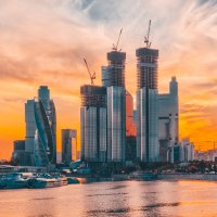 Москва-сити на закате :: Игорь Шевченко