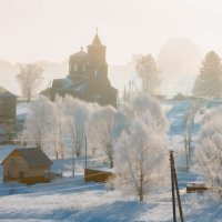Церковь Михаила Архангела морозным зимним утром. :: NikitinAleks 
