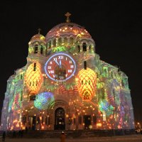 Световое шоу на фасаде Морского собора :: Ольга 