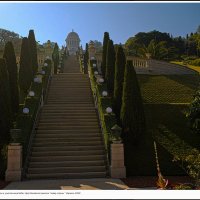 Хайфа  Бахайские сады и усыпальница Баба. Цетр бахайской религии *север страны * Израиль  2025г :: ujgcvbif 
