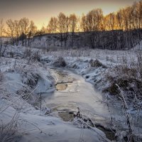 "Подморозило. Вечер на речке"© :: Владимир Макаров
