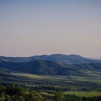 Горный рельеф с высоты горы Ширии в Румынии :: polydikaya _svinka