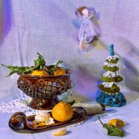 Новогодний натюрморт. :: Людмила Гулина