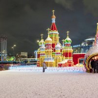 Новогодняя Москва вечером :: Gen Новогодняя Москва вечером :: Gen