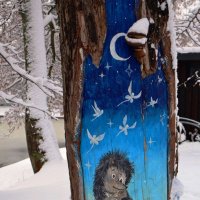 Ёжик на снегу :: Сергей Карачин