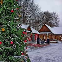 Рождественская деревня. :: Vladimir Semenchukov Рождественская деревня. :: Vladimir Semenchukov
