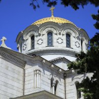 Фрагмент фасада. Свято-Владимирский храм, Херсонес :: Леонид 