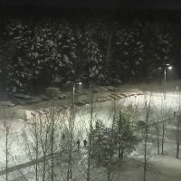 снег на автостоянке :: Владимир 