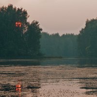 Закат на реке :: Марина 