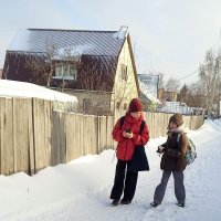 Дети в школу. Через частный сектор :: Андрей Макурин