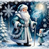 Дед мороз и снегурочка ... :: Валентина Надсон