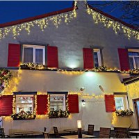 Окна кафе ВСТРЕЧА. :: Валерия Комова