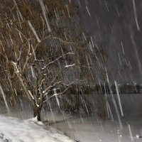 Ночная  метель :: Валерий Ткаченко