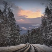 "Зимние виражи в Заволжье. Проём"© :: Владимир Макаров