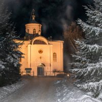 Церковь Троицы Живоначальной в Крещенскую ночь :: Sergei Vikulov