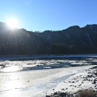 Закат у устья Бийки :: Валерий Медведев