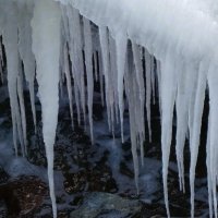 Ледяные сталактиты :: Рита Симонова Ледяные сталактиты :: Рита Симонова