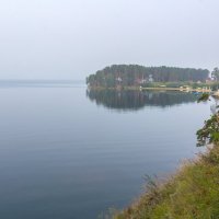 Туманное утро на озере Тургояк. :: Алексей Трухин