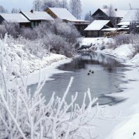 Речка у деревни :: Сергей Ц