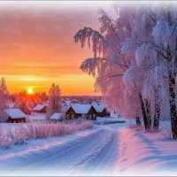 Зимний пейзаж ... :: Валентина Надсон