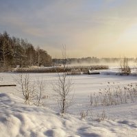 Утро на Вуоксе. Река в Ленобласти. :: Bosanat 