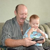 Эмоции...дед и внук... :: Надежда Куркина Эмоции...дед и внук... :: Надежда Куркина