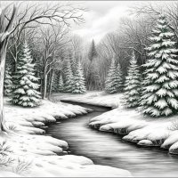 Зимняя картинка ... :: Валентина Надсон