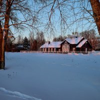 Зимний вечер в Кимрах. :: Людмила Гулина
