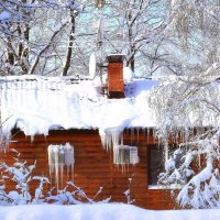 У леса на опушке жила Зима в избушке :: Татьяна Помогалова У леса на опушке жила Зима в избушке :: Татьяна Помогалова