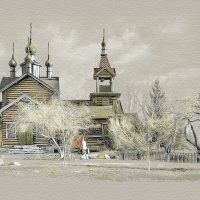 Москва. Церковь Почаевской иконы Божией Матери в Митино. :: В и т а л и й .... Л а б з о'в