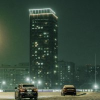 Зима, Февраль - мой город улица Удмуртская :: Владимир Максимов