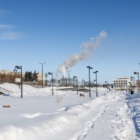 Заснеженая набережная :: Виктор Иванович Чернюк