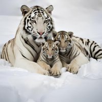 Семейсто белых тигров :: Елена Сухорученкова