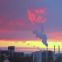 Февральский закат :: Юрий Велицкий