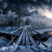 Зачарованный мост через ледяную реку :: Сергей Ионников