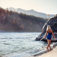 прогулка у осенней Катуни :: Антон Лихач