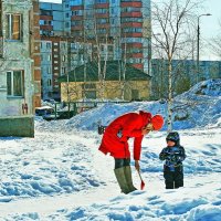 Март..Устал,сыночек? :: Владимир 