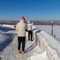 Фотографируя просторы с Чкаловской лестницы :: Александр Синдерёв