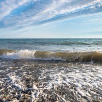 На морском берегу. Волна. :: Владимир Лазарев На морском берегу. Волна. :: Владимир Лазарев