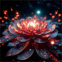 фрактальные цветы нейросети. :: Mila 