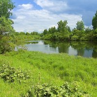 Гармония природы: река и небо :: Владимир Кириченко Гармония природы: река и небо :: Владимир Кириченко