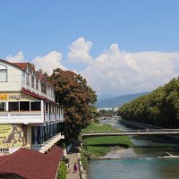 Река Сочи берет начало на склонах горы Большая Чура и впадает в Чёрное море. :: Serega SchütZ Река Сочи берет начало на склонах горы Большая Чура и впадает в Чёрное море. :: Serega SchütZ