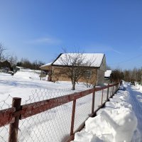 приехали много снега в саду :: Владимир 